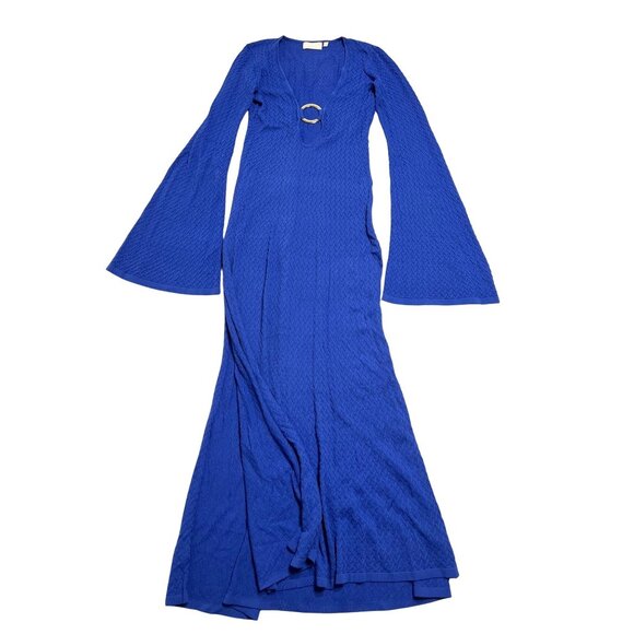 MONDAY Swimwear Montego Dress in Cobalt Hatch Jacquard - Picture 1 of 5